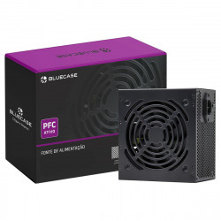 Fonte Bluecase, 350W, PFC Ativo, Com Cabo, Com Caixa, Preto - BLU350-PFCPS2