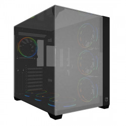 Gabinete Gamer Bluecase Grand Vegas, mATX, Lateral Vidro, USB 3.0, Sem Fan, Sem Fonte, Preto - BG-059GRBBX