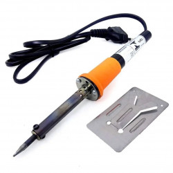 Ferro de Soldar 60W 220V Barcelona, Com Suporte Metálico, Preto e Laranja - BAR-58224-6