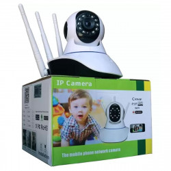 Câmera de Vigilância Panorâmica IP WI-FI, 3 Antenas, 2.0MP, Branco - A6030 AL-S380