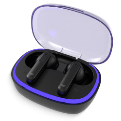 Fone de Ouvido C3Tech Sportybuds, Bluetooth 5.3, Preto - EP-TWS-35BK