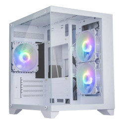 Gabinete Gamer Bluecase Soul Pro, mATX, Lateral Vidro, USB 3.0, 3x Fan, Sem Fonte, Branco - BG-052