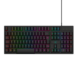 Teclado Gamer Dazz GTE1000 Rainbow, Anti Ghosting, ABNT2, USB, Preto - 62000177