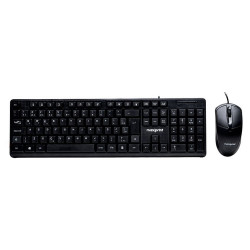 Kit Teclado e Mouse Com Fio Maxprint CF1001, USB2.0, Preto - 60000156