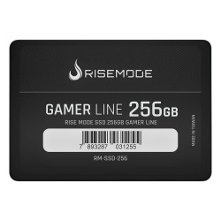 SSD Rise Mode Gamer Mode Z Series, 256GB, SATA, Leitura: 530MB/s, Gravação: 520MB/s, Preto - RM-SSD-256