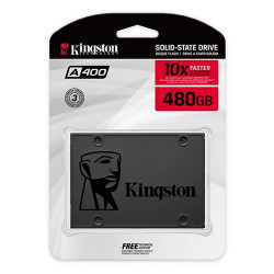 SSD Kingston A400, 480GB, SATA, Leitura 500MB/s, Gravação 450MB/s, Preto - KC-S44480-7S