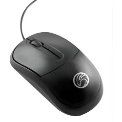 Mouse Óptico BrazilPC, 3 Botões, 1000DPI, Preto - BPC-M129
