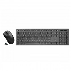 Kit Teclado e Mouse Sem Fio K-Mex, 2.4GHz, ABNT2, Preto - B2KA60390010B0X