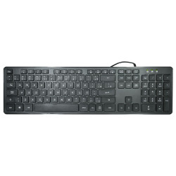 Teclado K-Mex KM-WG28, Multimidia, Slim, USB, ABNT2, Preto - KMWG28U0002CB0X