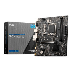 Placa Mãe MSI PRO H610M-G DDR5, Intel LGA1700, mATX, DDR5