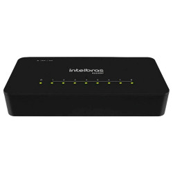 Switch Intelbras 8 Portas Fast Com Poe In Passivo 10/100MBPS S1108F, Preto - 4760117