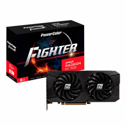 Placa de Vídeo PowerColor AMD Radeon RX 7600 Fighter, 8GB, GDDR6, FSR, Ray Tracing - RX7600-8G-F-V2