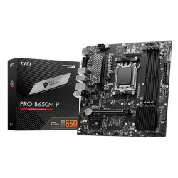 Placa Mãe MSI PRO B650M-P, Chipset B650, AMD AM5, mATX, DDR5, USB 3.0, VGA, HDMI - 911-7E27-007