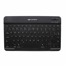Teclado Mini C3Tech, Sem Fio, Bluetooth, Multimídia, Preto - K-BT40BK