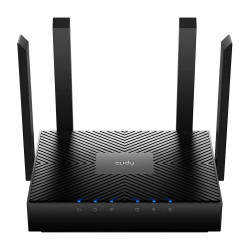 Roteador Cudy AX3000, Wireless Dual Band Easy Mesh 2402Mbps, AX3000, 6 Antenas, Preto - WR3000