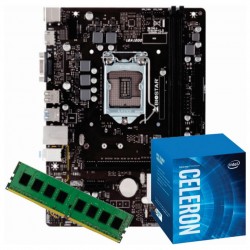 KIT UPGRADE INTEL 10º GERAÇÃO CELERON G5905 3.50GHZ, PLACA MÃE 1200 PCWARE DDR4, MEMORIA 8GB DDR4 2666MHZ