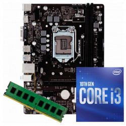 KIT UPGRADE INTEL 10º GERAÇÃO I3-10105F 3.70GHZ, Placa Mãe Chipset H510 LGA 1200 DDR4, Memória 8GB DDR4