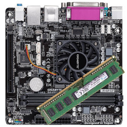 Kit Upgrade Placa mãe com Processador AMD GIGABYTE GA-E6010N E1-6010 1.35Mhz DDR3, 4GB DDR3
