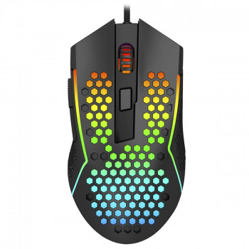 Mouse Gamer Redragon Reaping Plus Black, RGB, 6 Botões, 5M987P-K V2