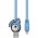 CABO DE DADOS PARA IPHONE 5/6 MICRO USB 1 METRO AZUL WDM5XXIMPY - GUGU & MOMO