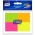 BLOCO DE NOTAS ADESIVO COM 4 CORES 38MM X 51MM 100 UND REF: L0101-091 - LYKE