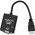 Cabo Conversor HDMI M X VGA F, Para PC, PS3 e Projetor, Com Cabo de Áudio, Preto - CO-01