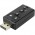 Placa de Som Externa 7.1 USB 2.0 Virtual, Preto, AD0021Ch AD-02  AD0021 - AD0021LT