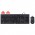 Kit Teclado e Mouse Gamer HP, USB, Preto - KM100