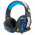 Headset Gamer Husky Snow, USB, 7.1, LED Azul, Surround, Preto e Azul - HS-HSN-BL