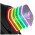 Headset Gamer KWG Taurus E1, Multi Color, RGB, USB, Preto e Vermelho - TAURUS E1