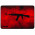 Mousepad Gamer Rise Mode AK47 Speed, Médio (290x210mm), Vermelho - RG-MP-04-AKR