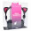 Fone de Ouvido K-Mex Stereo CAT EAR AR30, PS2, Sem Microfone, Preto e Rosa - AR3000S437PRB0X