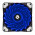 Cooler FAN Gamer Hayom, 12X12 Com LED Azul - FC1300