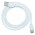 Cabo USB Tipo C K-Mex FA-A315 de Dados e Carregamento, 1 Metro, Branco - FAA31501US01B0X