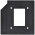 Adaptador Caddy 9.5mm Vinik Para HD e SSD SATA de Notebook, Preto, AC-95 - 32806