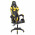 Cadeira Gamer PCTOP Strike 1005, Com Altura Ajustável, Reclinável, Preto e Amarelo - Strike 1005