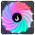 Cooler FAN Rise Mode Wind Rainbow 120mm RGB Preto - RM-WN-02-RGB