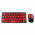 Kit Teclado e Mouse Sem Fio Maxprint Freestyle V2, 2.4GHz, USB, Preto e Vermelho - 60000092