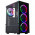 Gabinete Gamer K-Mex Elite Multicolor, CG-10W5, RGB, Lateral em Vidro, 3 Fan Led, Sem Fonte, Preto - CG10W5RH001CB0X