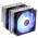 Aircooler Redragon Rind RGB, LED RGB, Intel e AMD, 120mm, Preto - CC-1054-RGB