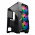 Gabinete Gamer Hayom GB1710, Tampa Lateral de Vidro, Com 3 Fans, LED RGB, Sem Fonte, Preto - GB1710