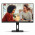 Monitor Pivot 23,8” LED AOC, Widescreen 100Mhz, USB, Vesa, Com Ajuste De Altura, VGA, HDMI, DP, Preto - 24E3UF