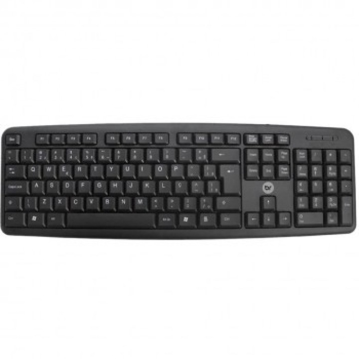 Teclado Bright, PS2, Preto - 01824