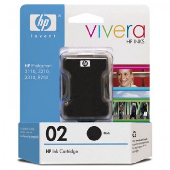 CARTUCHO HP 02 C8721WL PRETO - HP