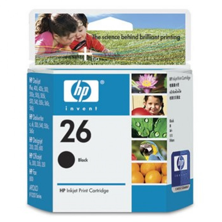 CARTUCHO HP 26 51626A PRETO - HP