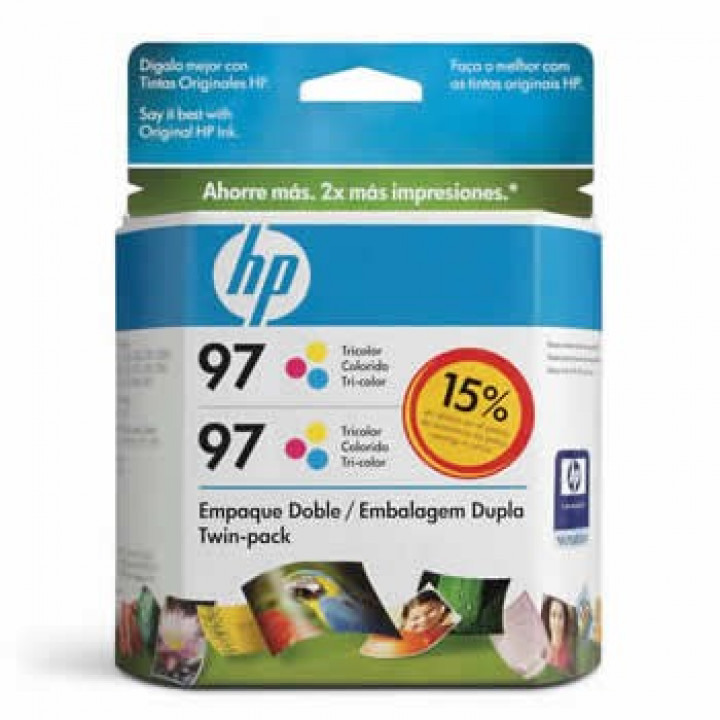 CARTUCHO HP 97 TWIN PACK (2XC9363WL) C9349FL COLOR - HP