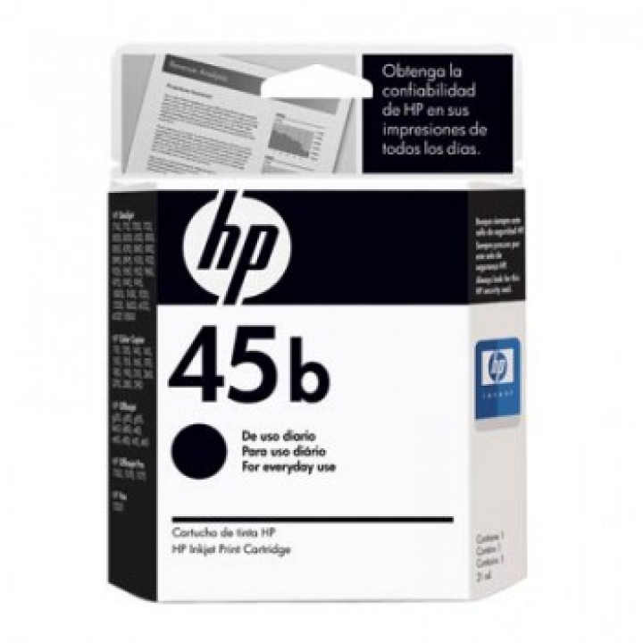 CARTUCHO HP 45B EVERY DAY 51645UL PRETO - HP