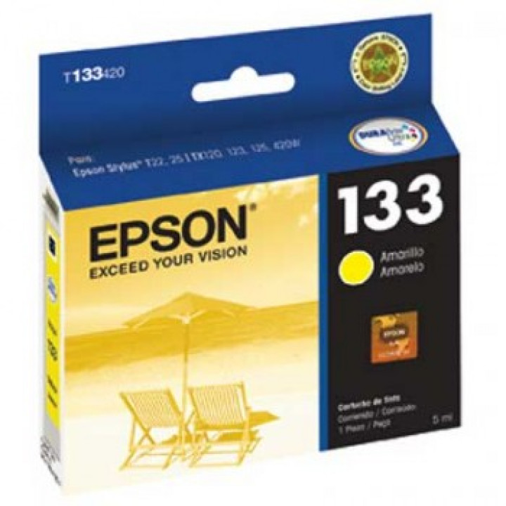 Cartucho Epson 133 Amarelo - T133420