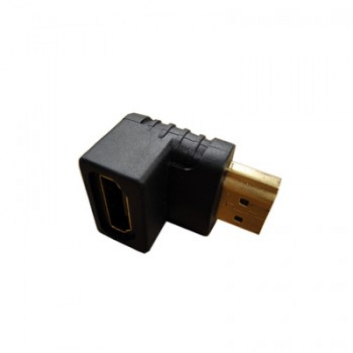 ADAPTADOR HDMI F X HDMI M EM 90 GRAUS M/F 020045 - HITTO