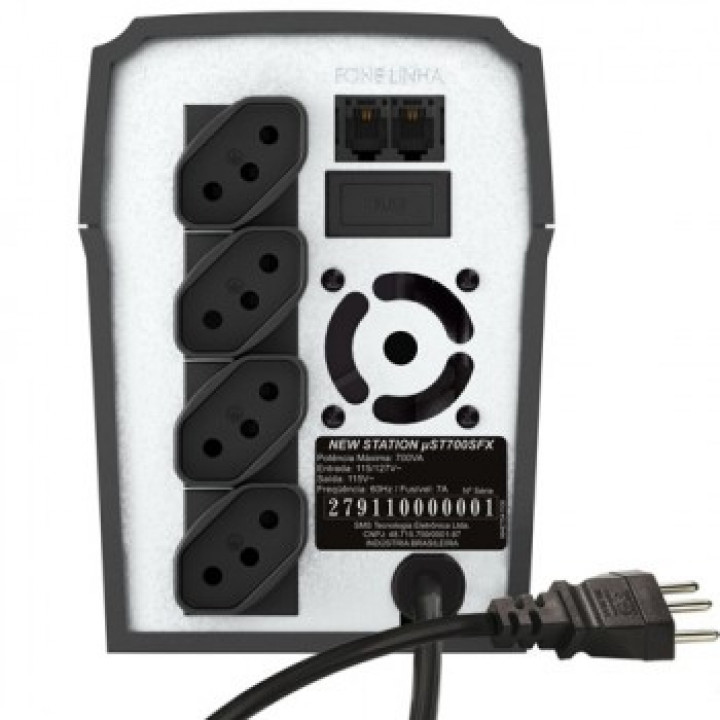 Nobreak SMS 700VA, New Station, Bivolt, Preto - 27915